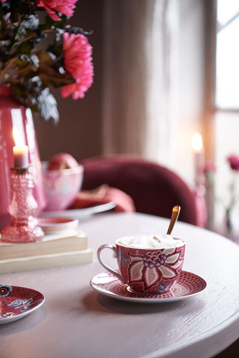 Set CappuccinoTassen Pip Studio Flower Festival