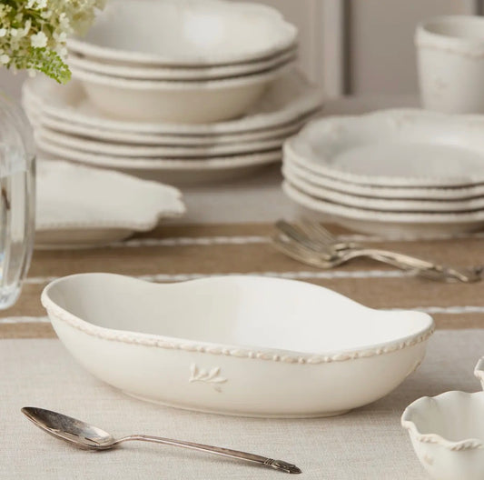 Servierschale oval der Heritage Steingut Kollektion