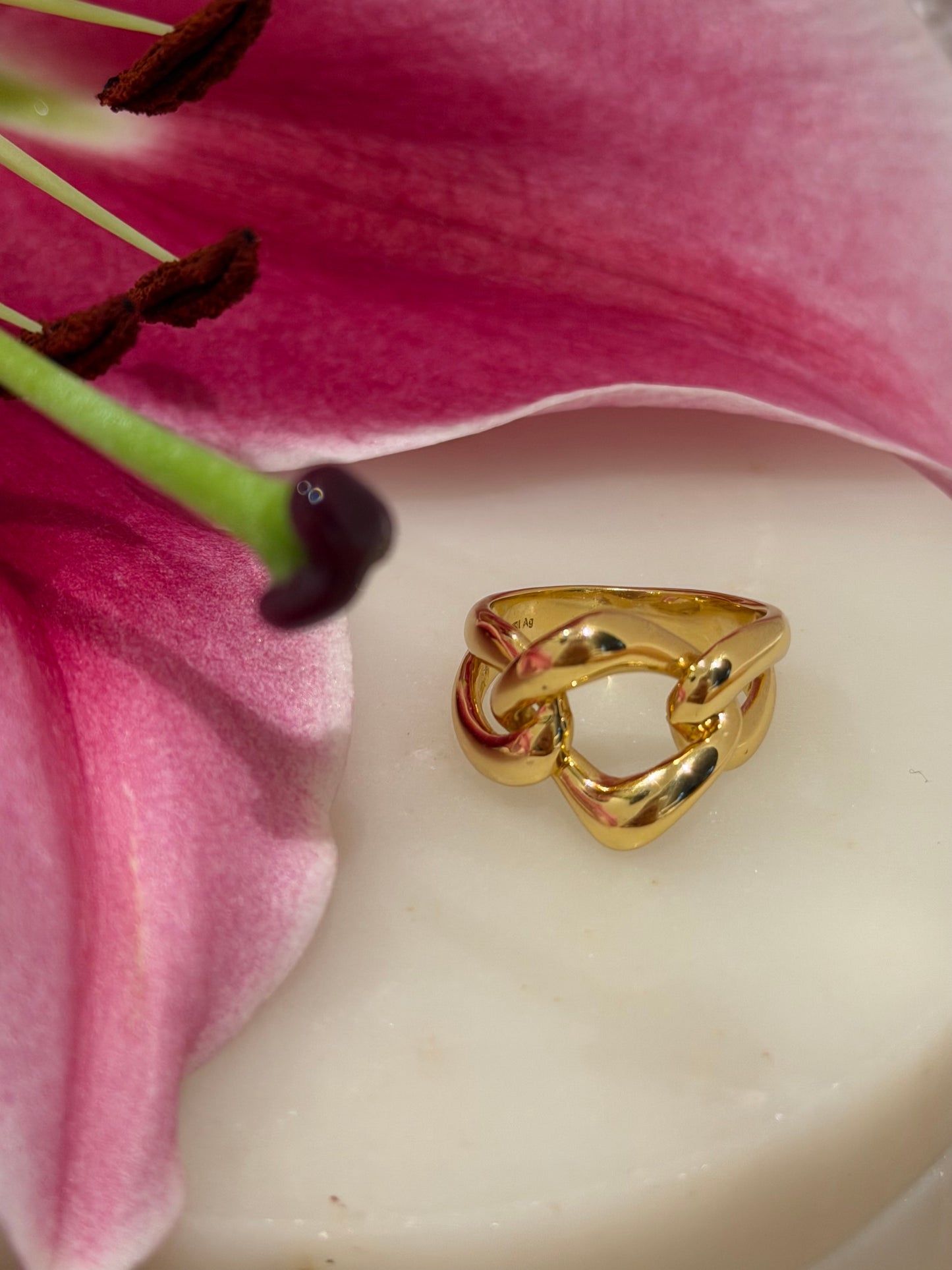Ring silber/vergoldet Argento Furioso