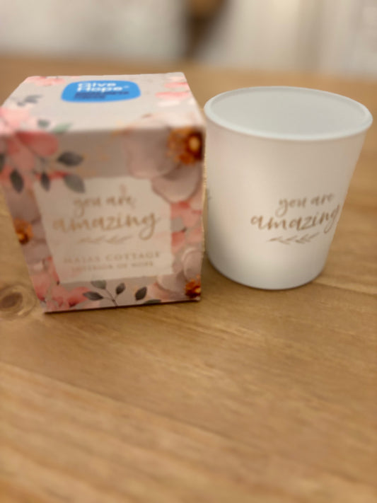 Teelichtchen Glas der Hoffnung Majas Cottage