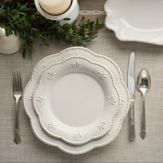 Salatteller der Heritage Steingut Kollektion