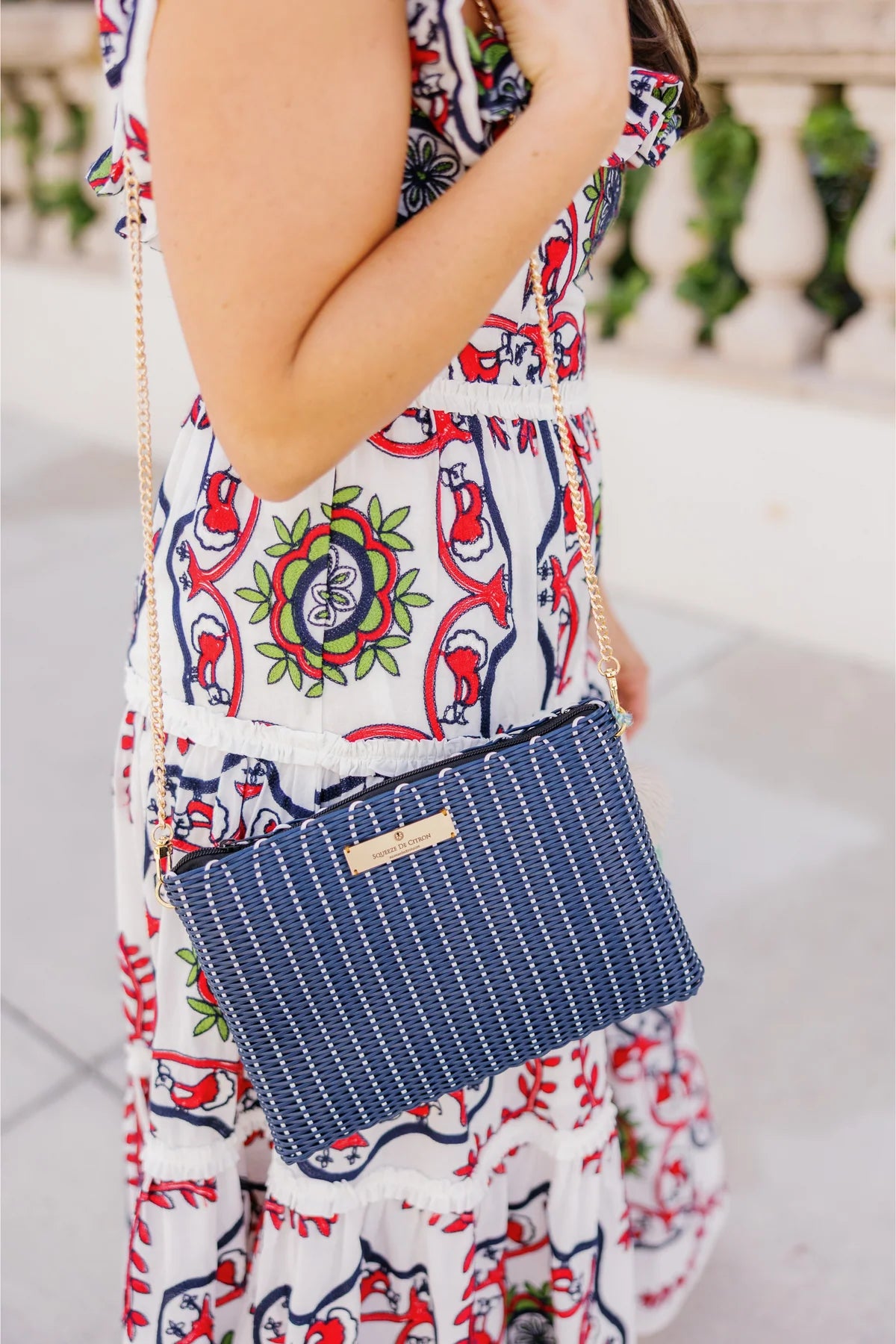 Clutch marineblau von Squeeze The Citron