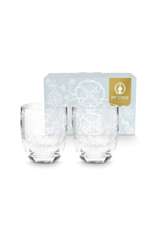 2er Set Trinkgläser  klein Pip Studio Lily Lotus